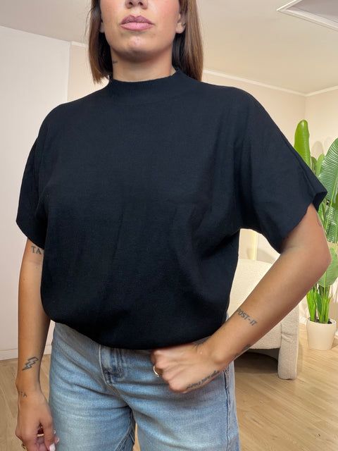 Maglia 3/4 lana rasata