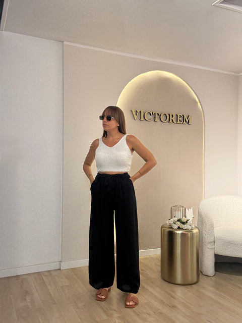 Pantalone low cost  con cinta