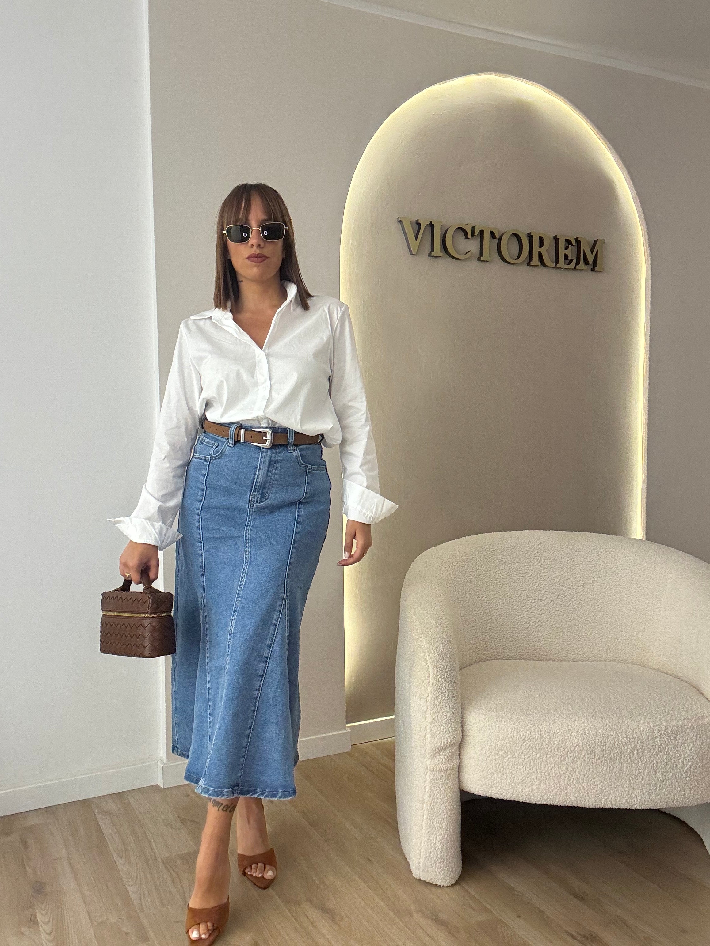 Gonna in denim particolare