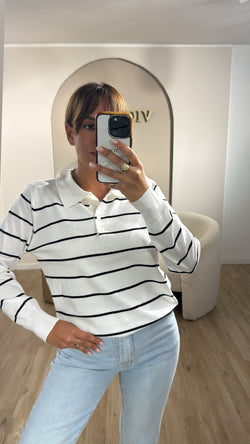 Maglia polo riga