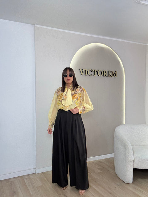 Pantalone Giulia gamba ampia
