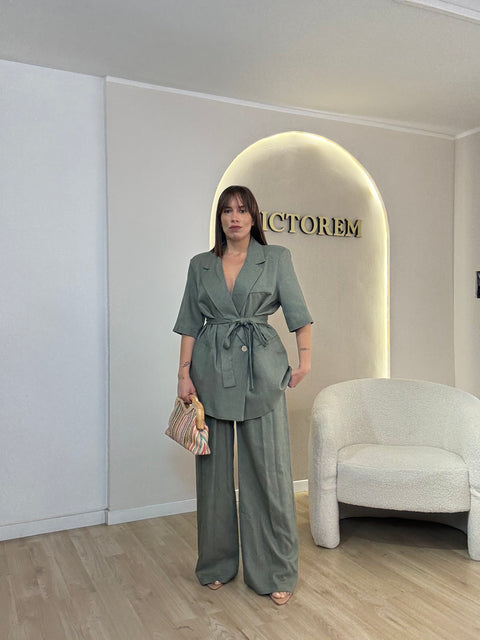 Tailleur misto lino