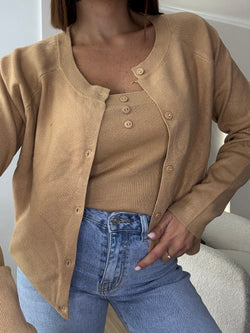 Twinset top e cardigan
