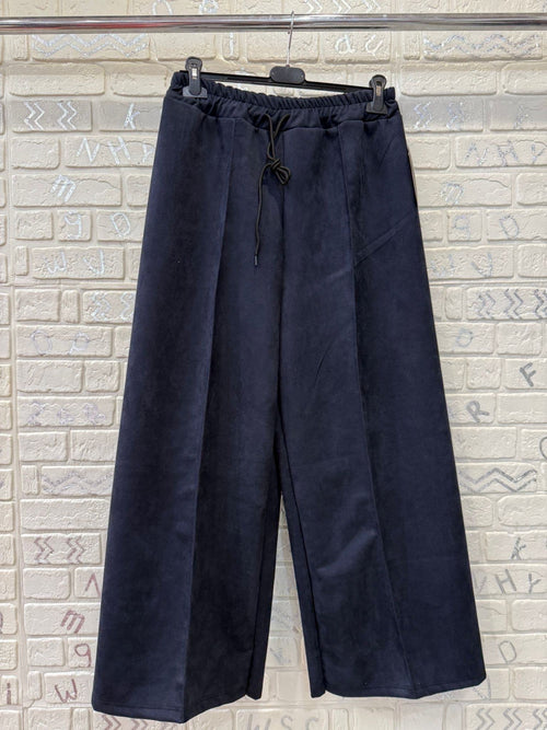 Pantalone tessuto camoscio