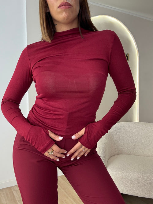 Maglia second skin mezzo collo