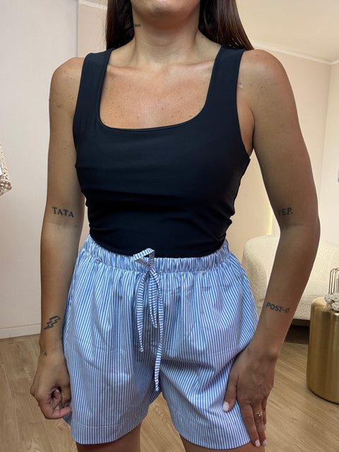 Body lycra scollo quadrato