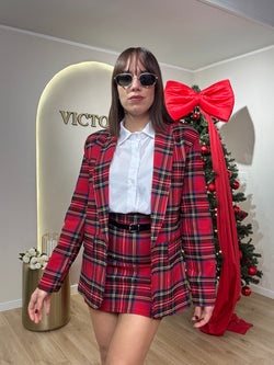 Giacca tartan low cost