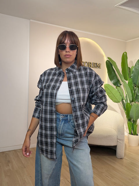 Camicia quadri cotone