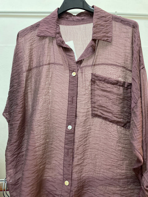 Camicia velata con taschino new