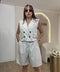 Tailleur smanicato con bermuda