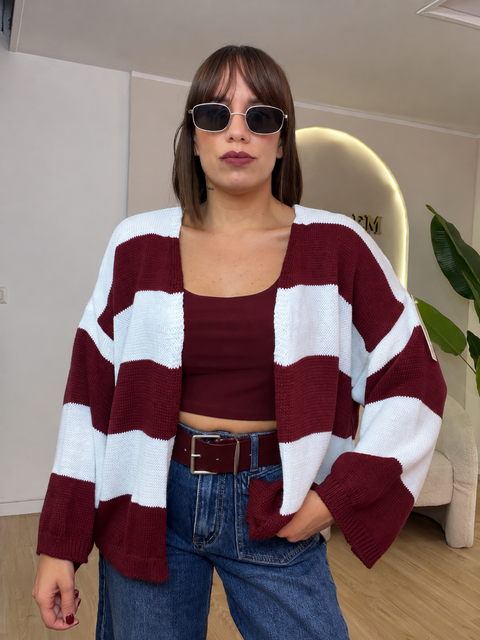 Cardigan Pamela righe