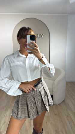 Camicia semplice crop