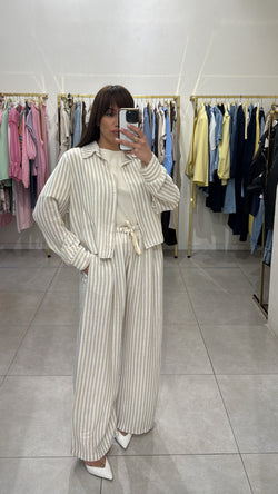 Coordinato rigato low cost