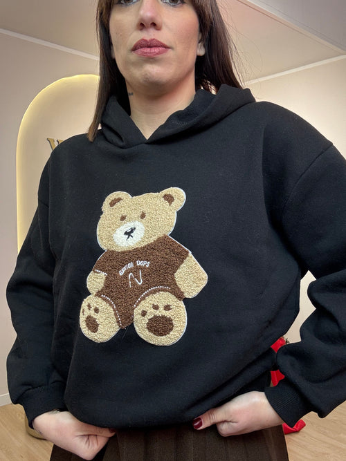 Felpa Teddy con cappuccio