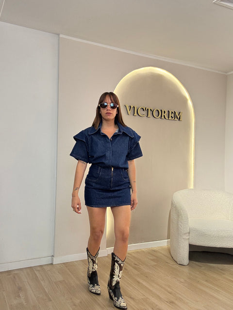 Coordinato in denim Ketty