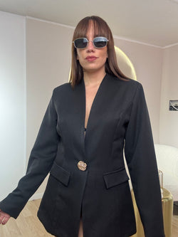 Giacca con spilla gold