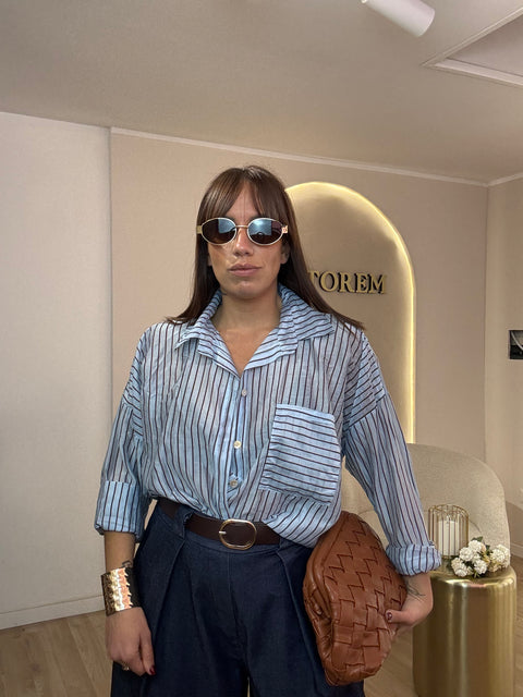 Camicia velata riga