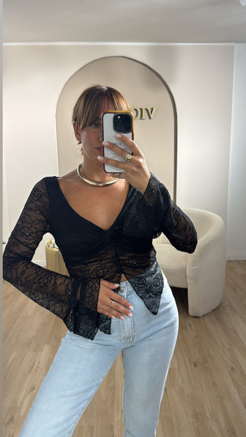 Maglia in pizzo low cost