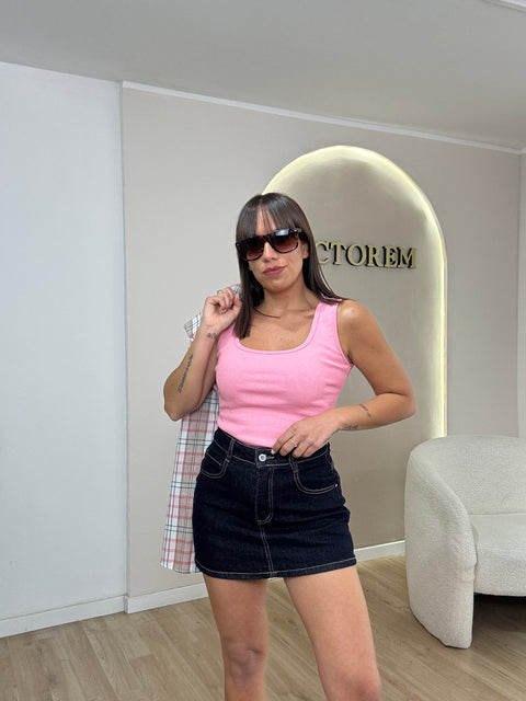 Minigonna in denim