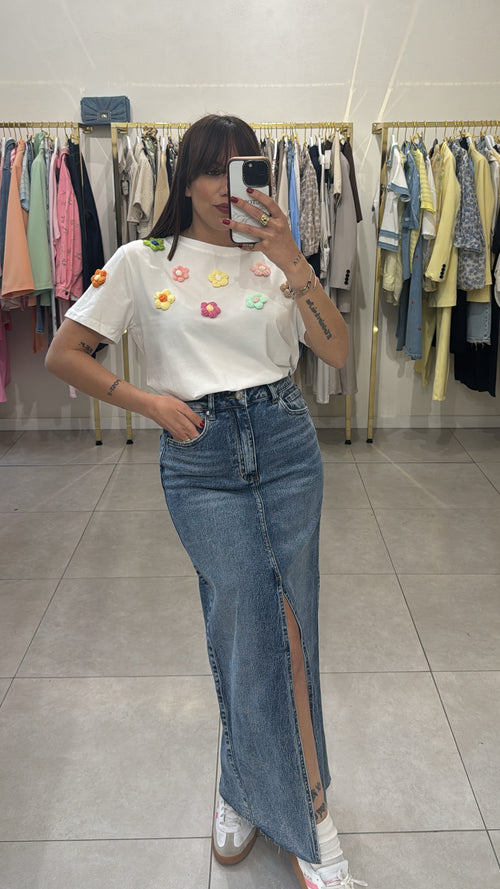 T-shirt fiori