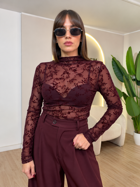 Maglia Second Skin contrasti velluto