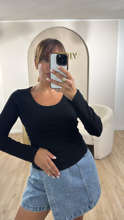 Maglia basic giro collo