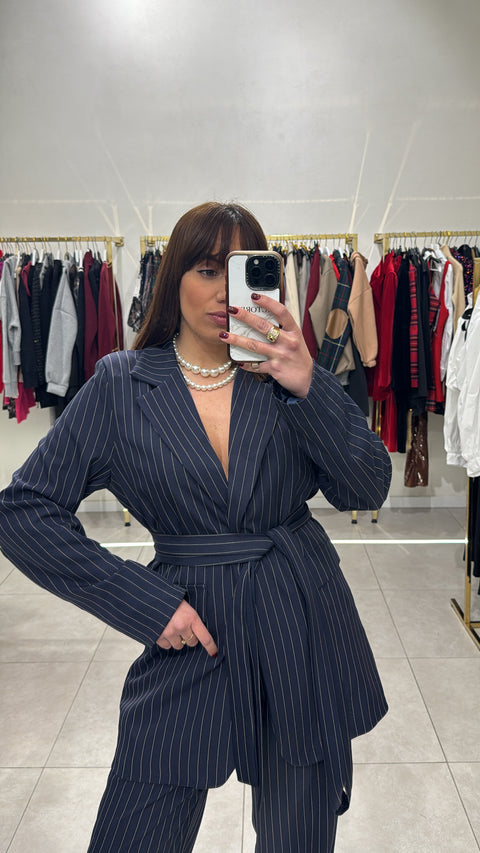 Tailleur kimono gessato - Victorem