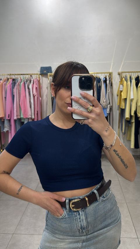 T-shirt crop costine - Victorem