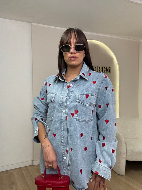 Camicione Love denim