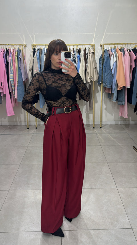 Pantalone palazzo con cinta - Victorem