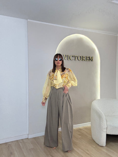 Pantalone Giulia gamba ampia