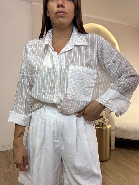 Camicia velata riga (