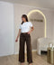 Pantalone palazzo con cinta