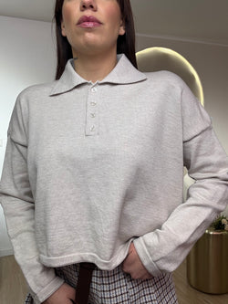 Polo tinta unita lana rasata