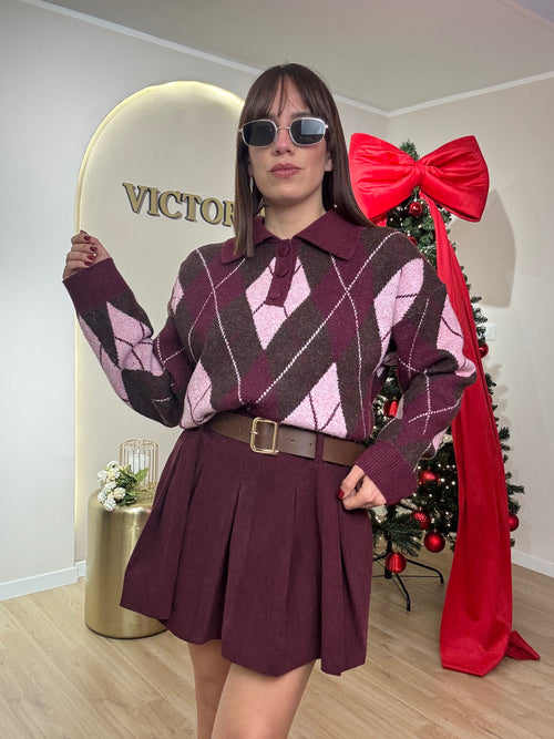 Pantagonna a costine velluto