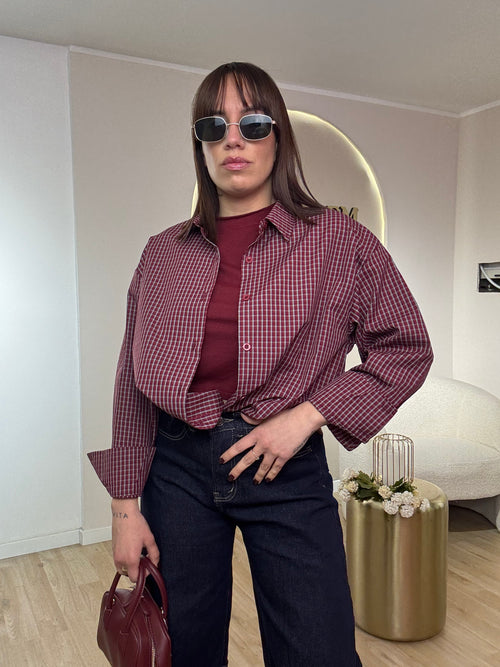 Camicia quadretti 100% cotone