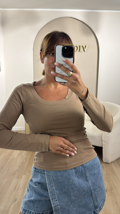Maglia basic giro collo