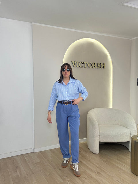 Pantalone “ Luana “ con cinta - Victorem