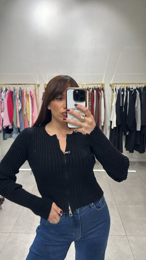 Maglia con zip