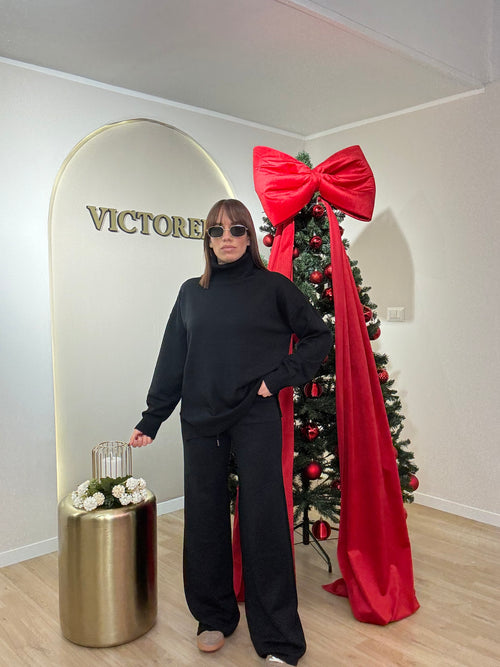 Coordinato lana rasata collo alto new