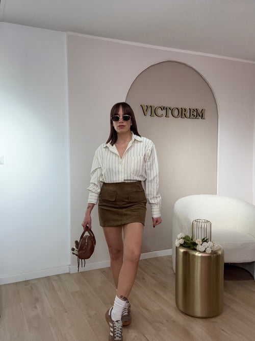 Gonna in dainetto tasconi