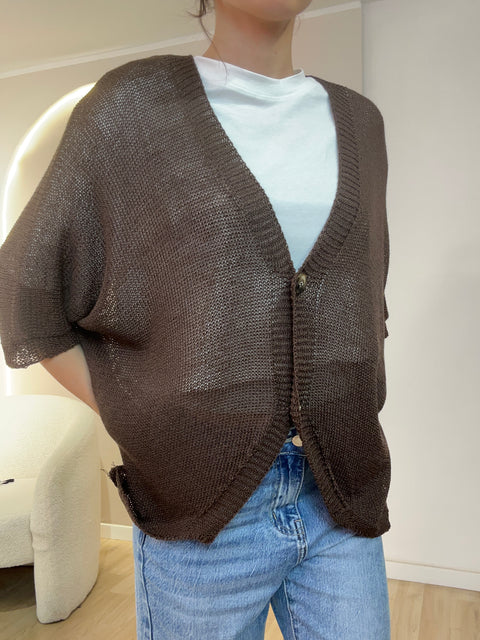 Cardigan over in filo