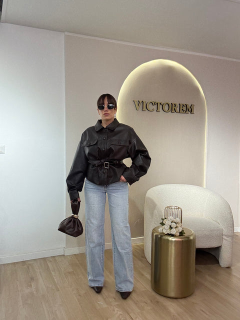 Jeans palazzo lavaggio chiaro - Victorem