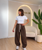 Pantalone tuta baloon con laccio
