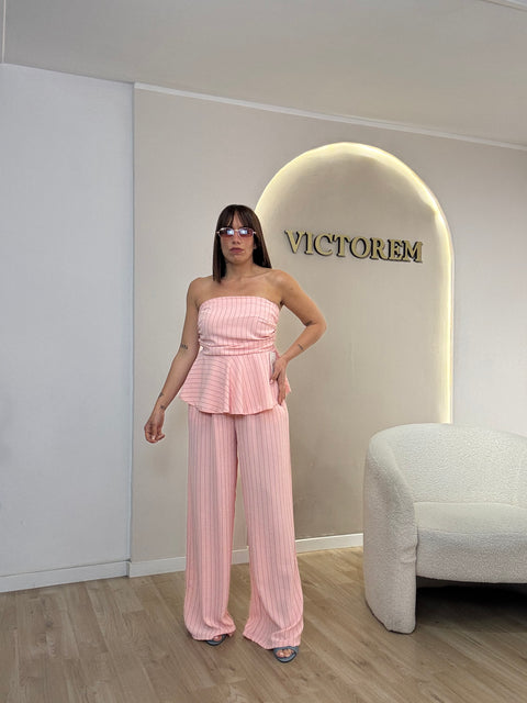 Coordinato gessato Claire