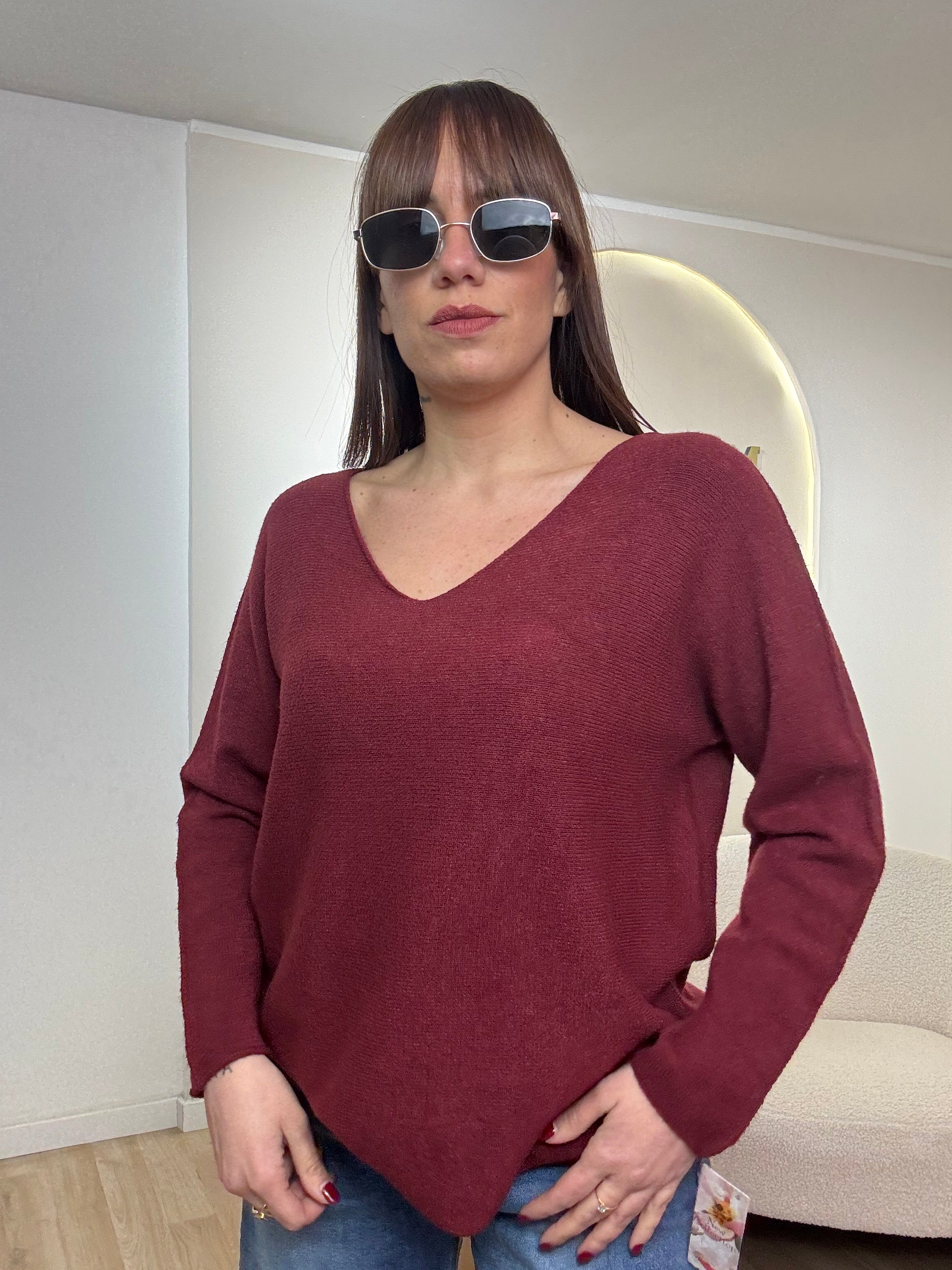 Maglia lana rasata low cost