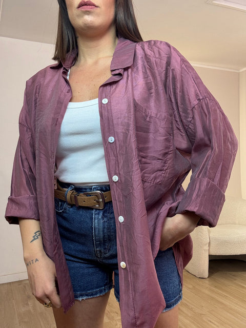 Camicia velata con taschino