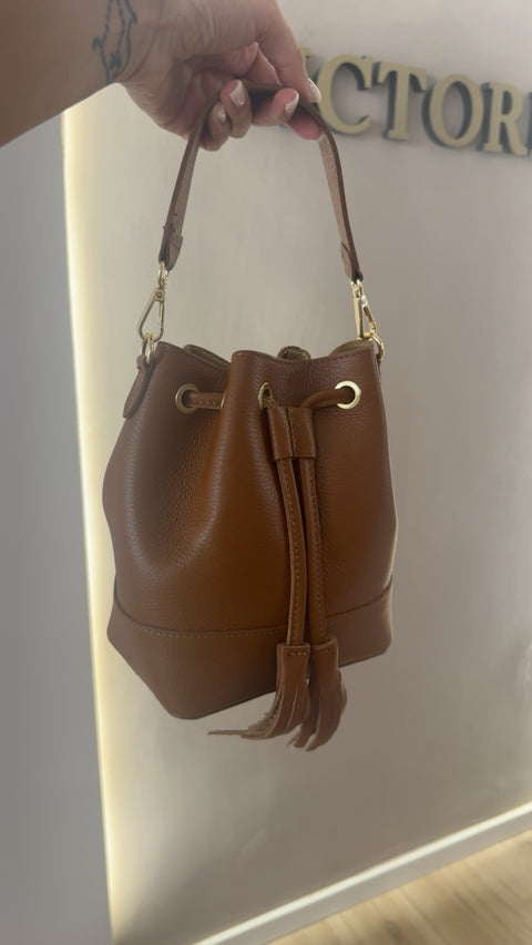 Borsa secchiello Vera pelle - Victorem