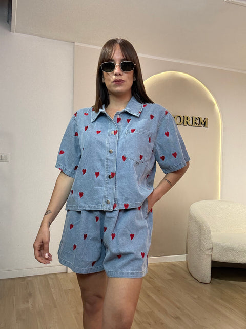 Coordinato in denim love