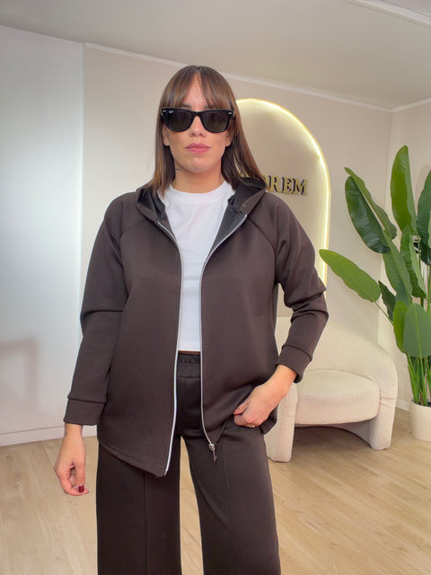Tuta skuba con felpa zip